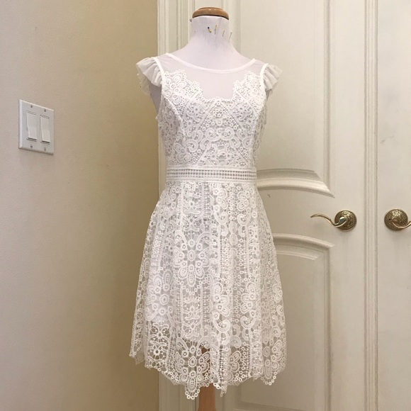 lace top satin bottom dress PENELOPE SATIN MINI – Rosie Etienne main image 1
